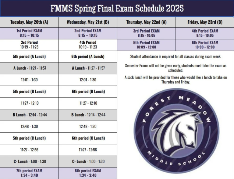 Semester Exam Schedule